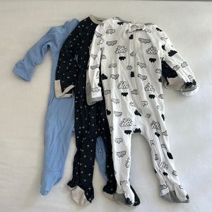 3-6 month 3 piece onesie bundle